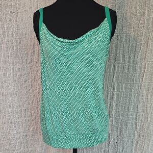 Banana Republic Green Ruched Camisole Top